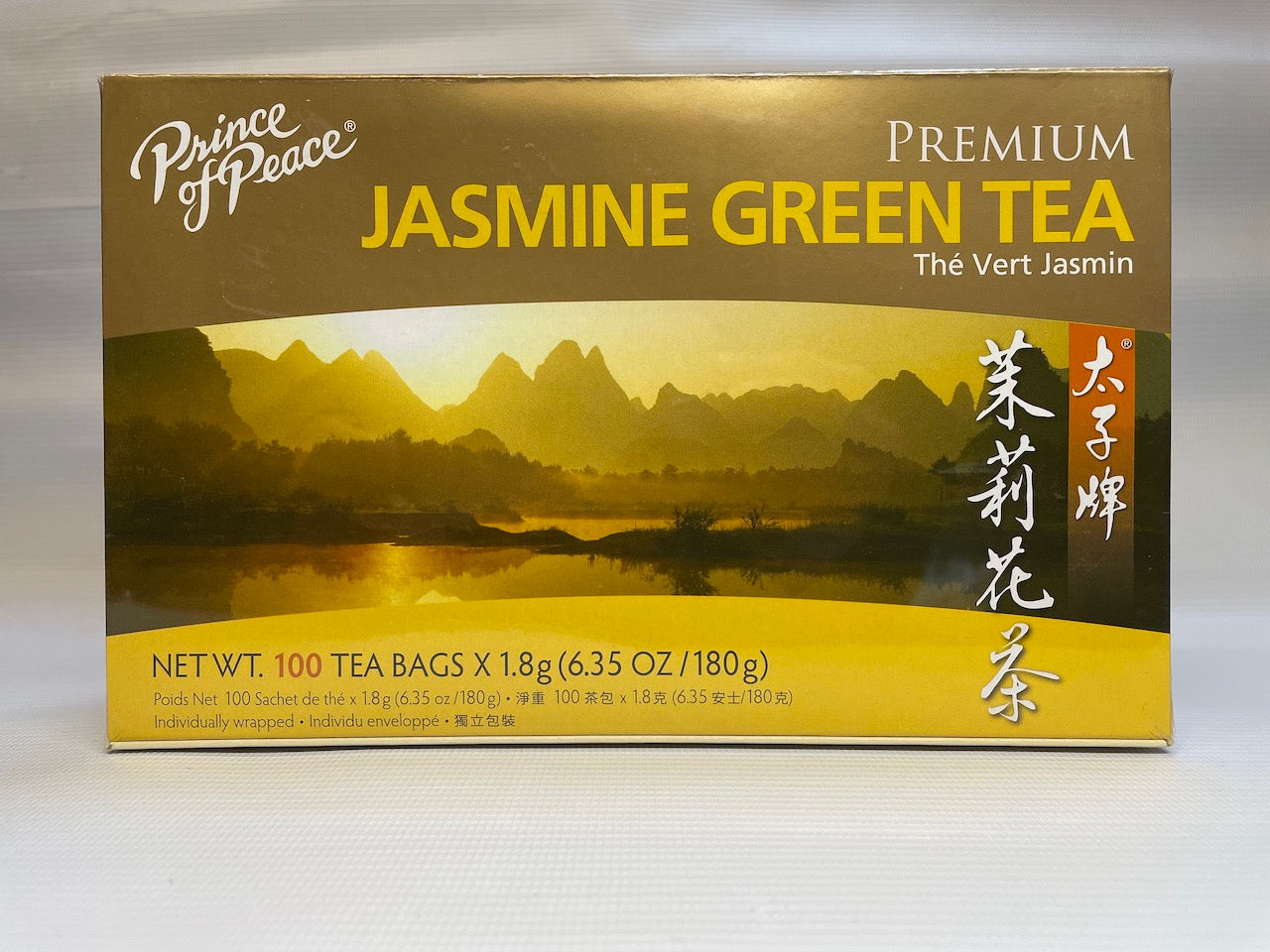 Prince of Peace Premium JASMINE GREEN TEA 太子牌茉莉花茶 (100 Tea Bags)