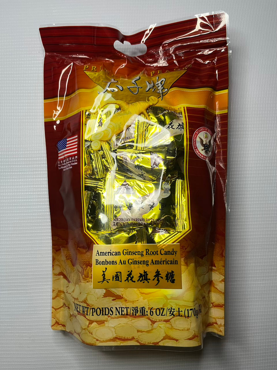 American Ginseng Root Candy 美国花旗糖 6oz