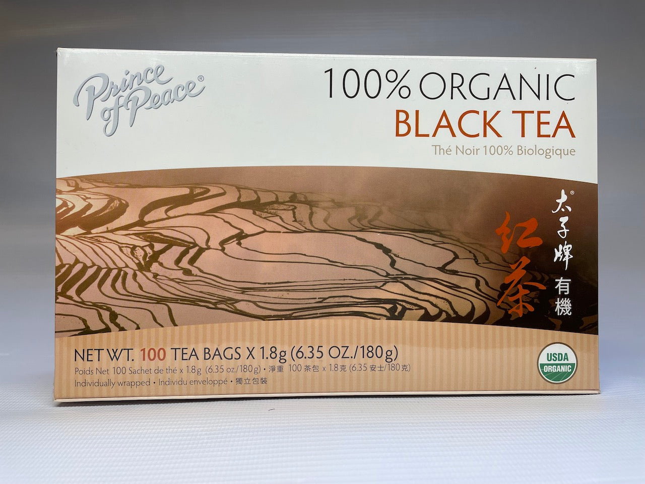 Prince of Peace 100% ORGANIC BLACK TEA 太子牌有机红茶 (100 Tea Bags)